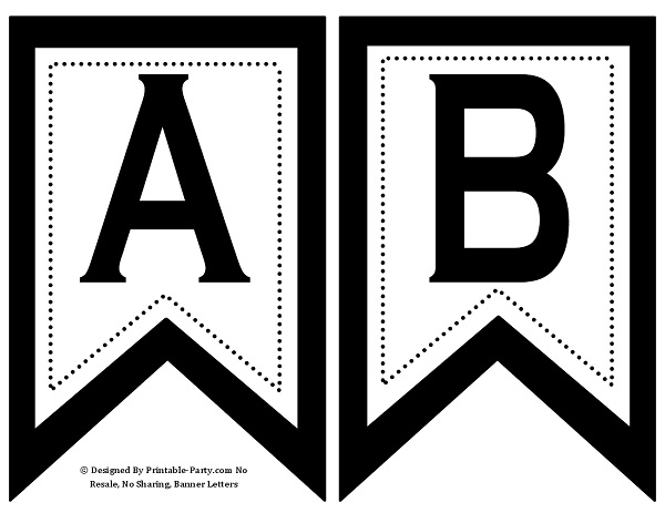 Printable Letter Templates For Banners