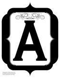 Black Printable Letters | Black Alphabet Letters | Black Alphabets To Print