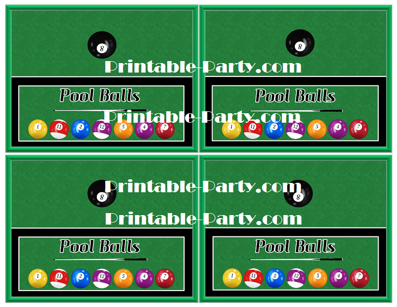 Billiards Party Decorations Billiards Party Decorations