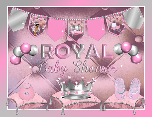 Printable Royal Princess Pink Baby Shower Decorations ...