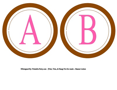 5 Inch Small Circle Printable Alphabet Letters A Z Printable