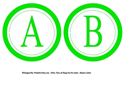 5 inch small circle printable alphabet letters a z