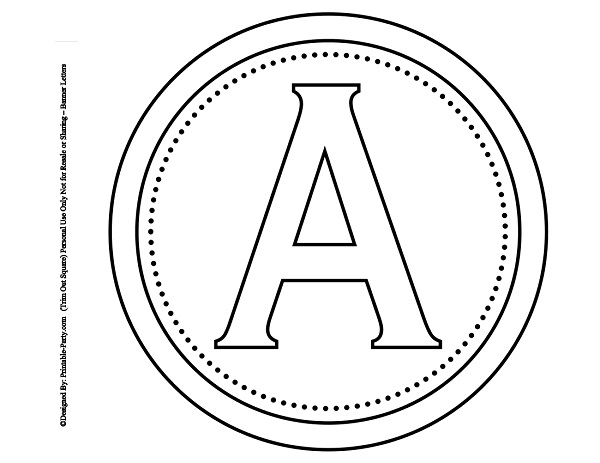free printable alphabet letters banner flag letter pdf