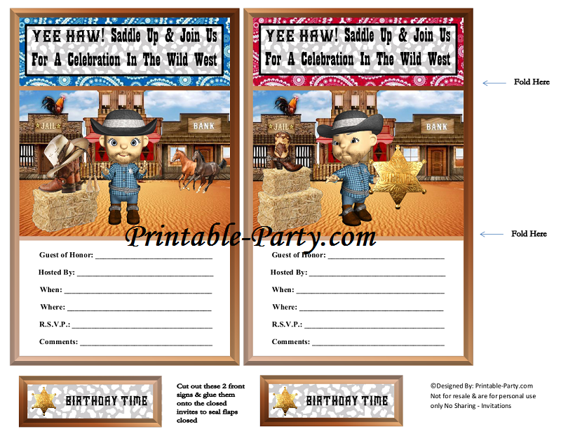 Printable Wild West Think Fast Game Western Theme Party -  in 2023