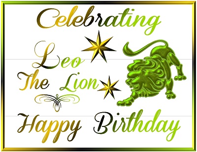 Leo Birthday Banner Leo Season Birthday Birthday Gift for Leo Zodiac Birthday Banner Adult Birthday Party Decorations