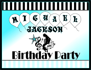 Michael Jackson Party Decorations