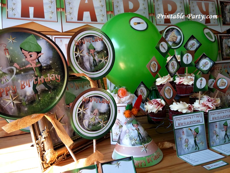 Printable Peter Pan Party Supplies