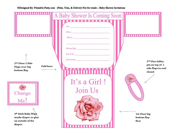 blank diaper party invitations