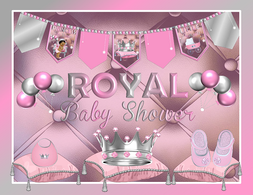 royal princess baby shower centerpieces