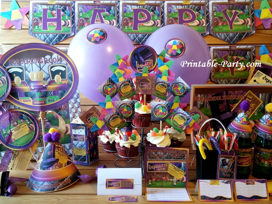 Chocolate Factory  Party  Supplies  Chocolate Factory  Theme 