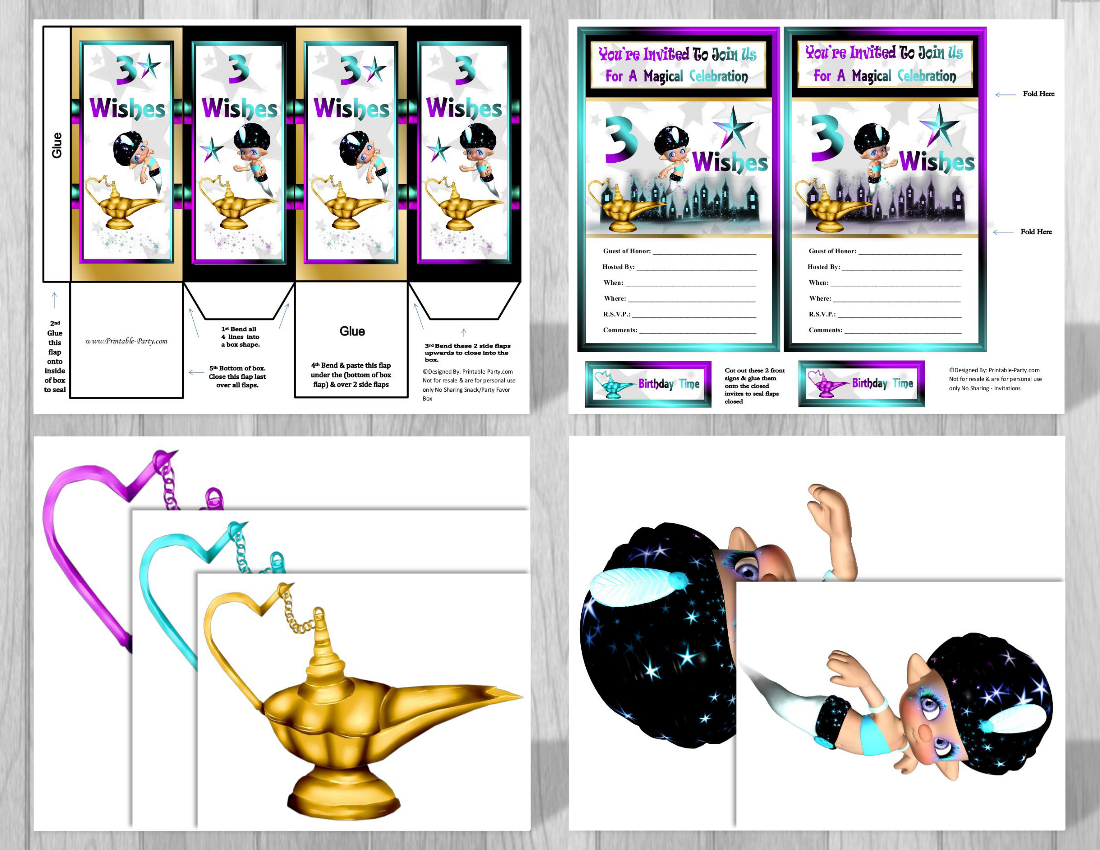 genie party supplies