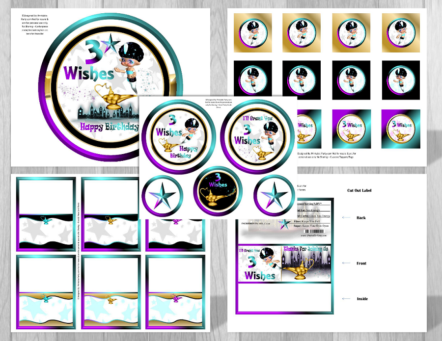 genie party supplies