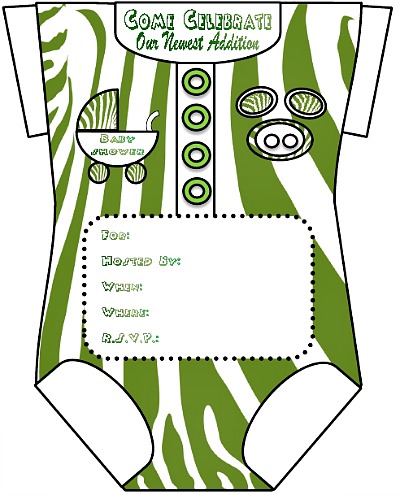 boy onesie baby shower invitation templates
